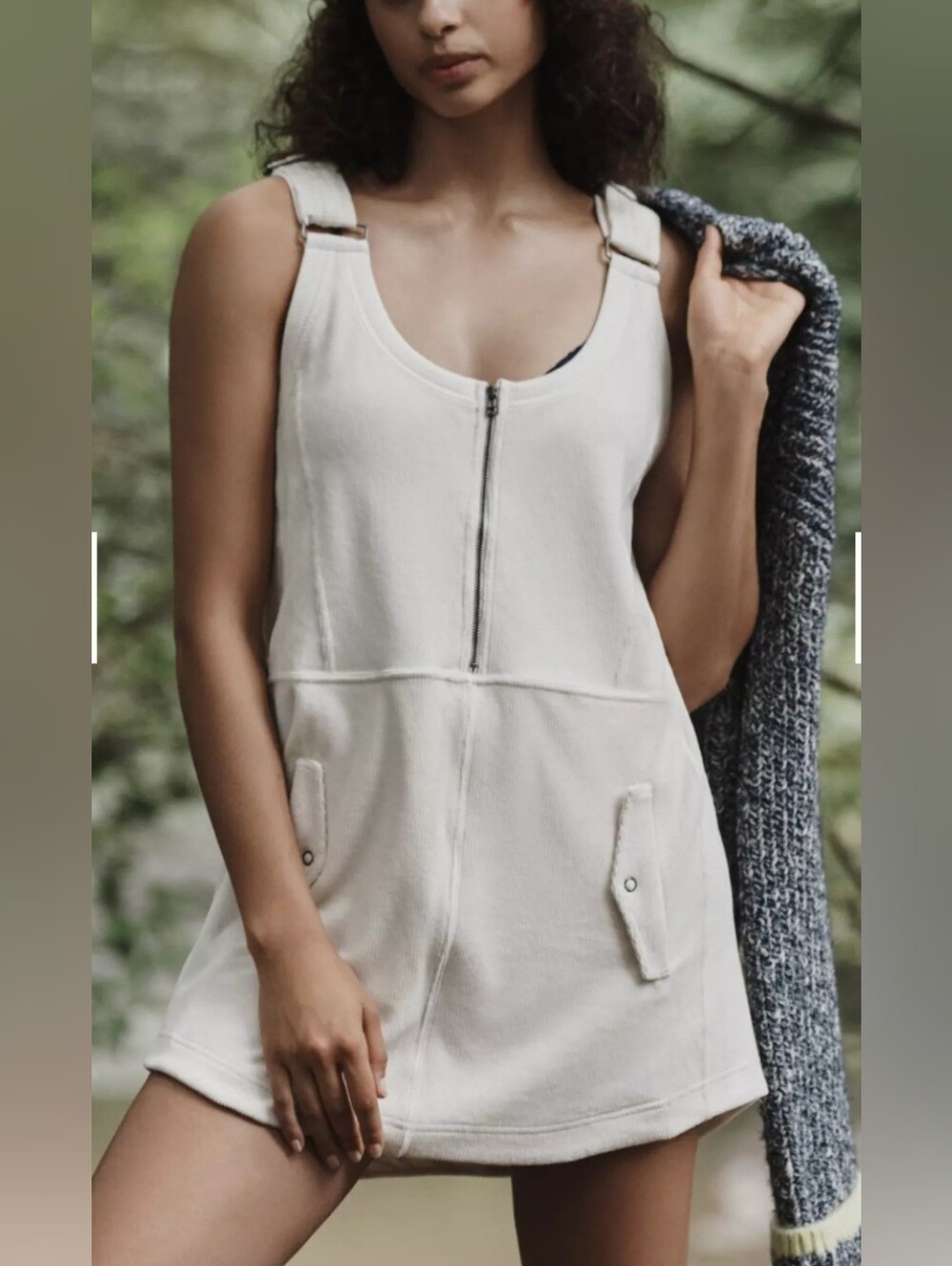 Anthropologie Daily Practice NWT Jockey Cream Mini Dress